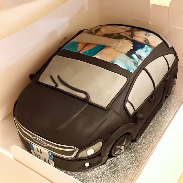 geneva cakes representing cars done by Natcake in Lausanne