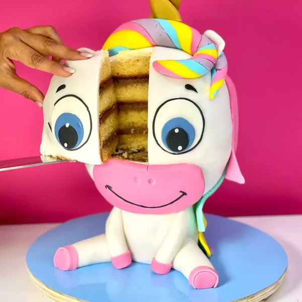 Unicorn cake design from the Natcake pasty shop in Geneva