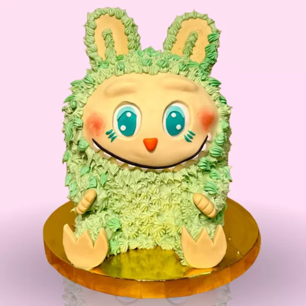 Gâteau anniversaire Labubu en 3D cake design original enfant Genève Lausanne gâteau personnalisé sur mesure